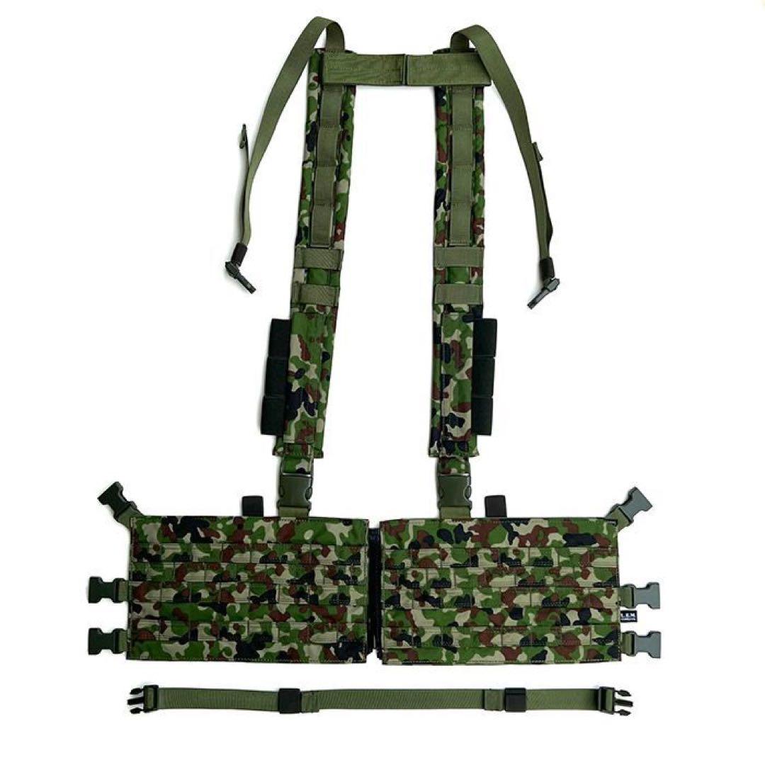 スタンダートチエストリグ(フロントジッパー）陸自迷彩TANカラーバックル