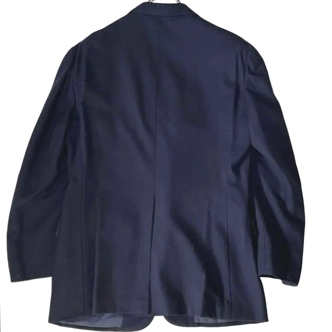 美品】ジェイプレス 紺ブレニューイングランドLESSONA社製カシミヤ混 L