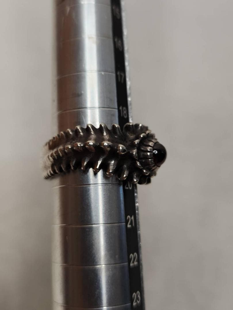 JAP工房 一馬 生命のリング ガーネット 19号程度(画像参照) 15.89ｇ