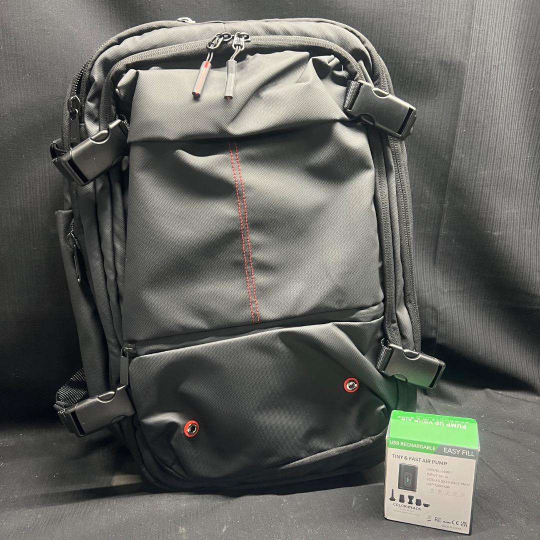 〇Of63 未使用 真空圧縮 バックパック トラベルバッグ 楽天市場】真空バックパック 旅行バッグ 真空圧縮 リュック ポンプ付き