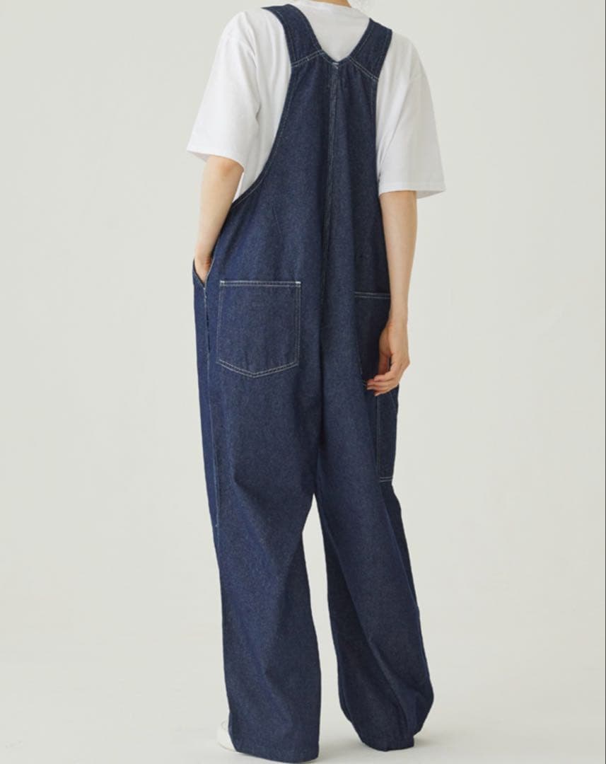 caqu サキュウ ダークデニムオーバーオール - メルカリ