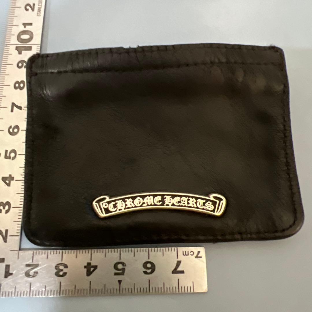 Chrome Hearts ブラックレザーケース 中古・古着通販】CHROME HEARTS (クロムハーツ) レザーカードケース