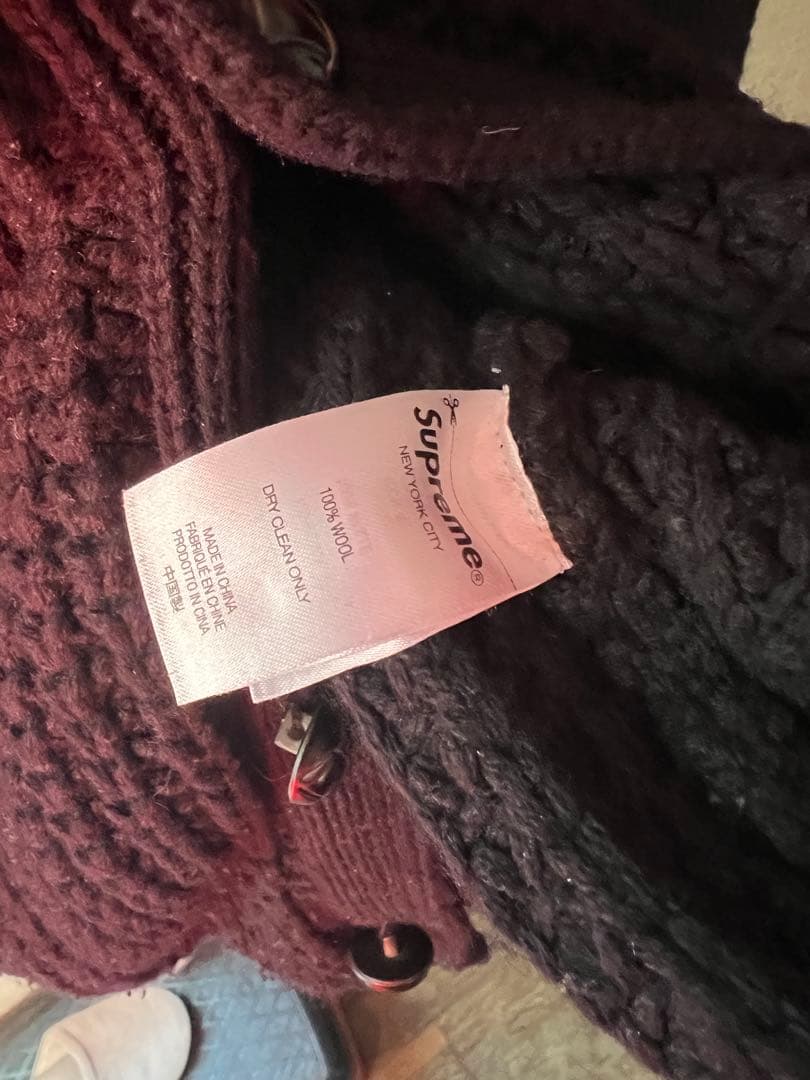 トップス Supreme Waffle Knit Cardigan \"Black\" xl