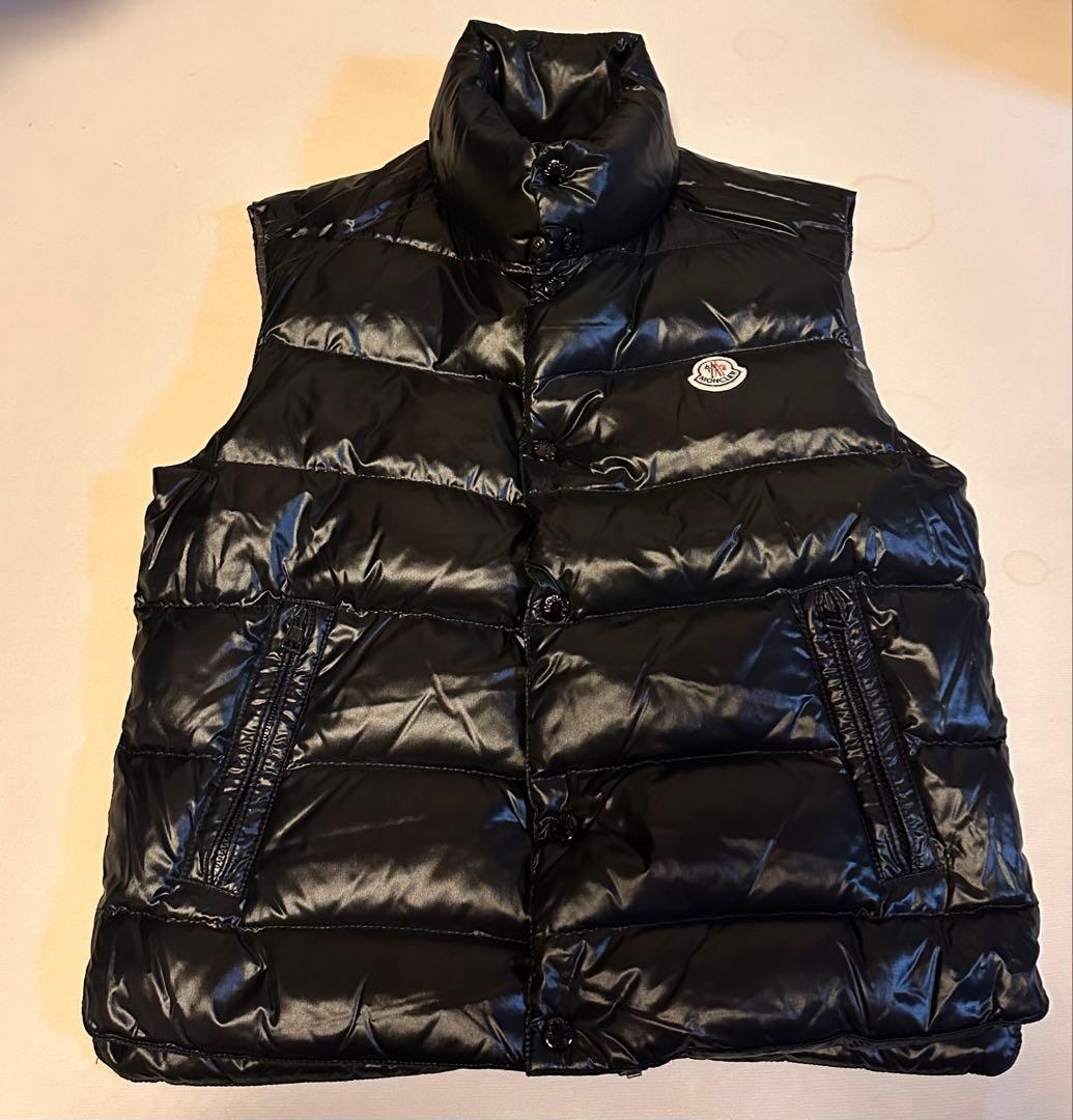 お値下げ中⤵︎モンクレール　ダウンベスト　ワッペン　0 黒 MONCLER（モンクレール） 国内正規/ TIB 胸元ロゴワッペン ダウン