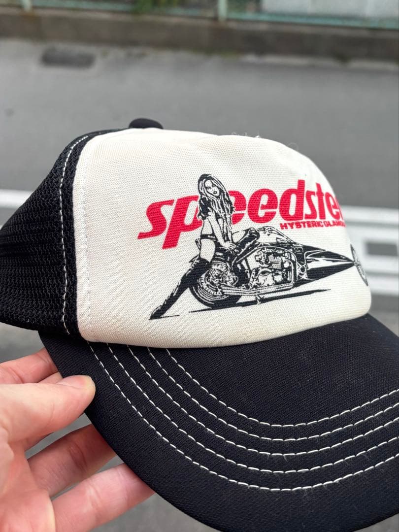 HYSTERIC GLAMOUR speedster メッシュキャップ ☆大人気☆HYSTERIC GLAMOUR SPEEDSTER メッシュキャップ (キャップ