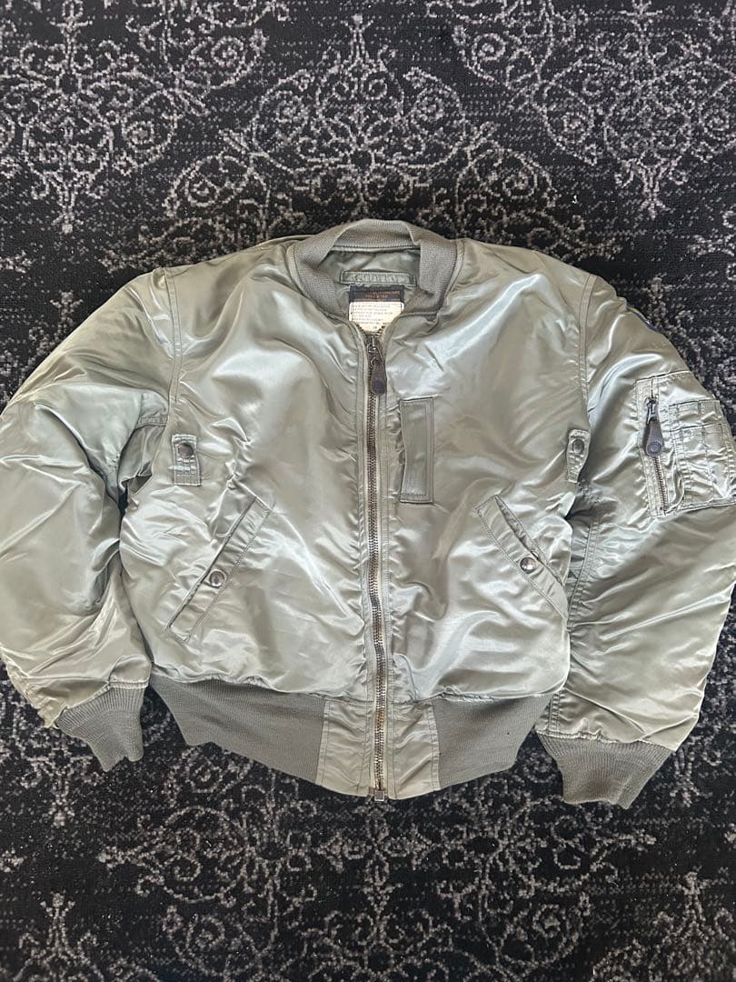 希少サイズ✨ USA ALPHA B-15D MA-1 フライトジャケット38 - メルカリ