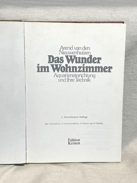 超希少ダッチアクアリウムの聖書 Das Wunder im Wohnzimmer - work