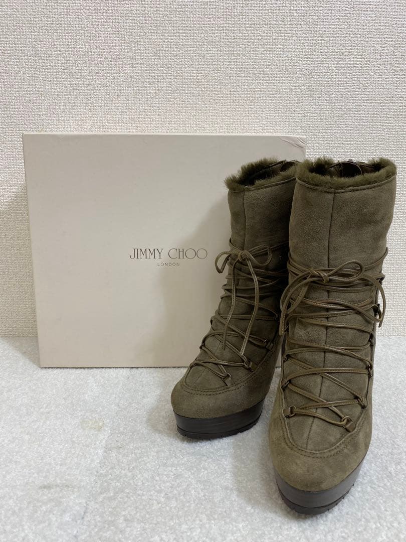 9072. 【未使用】JIMMY CHOO 羊革 ブーツ 定価 148,000 - メルカリ
