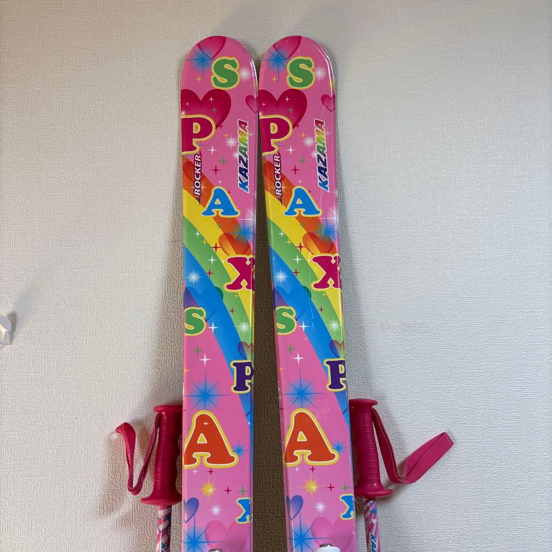 KAZAMAジュニア146cmスキーセット hart 23cm ストック付 - メルカリ