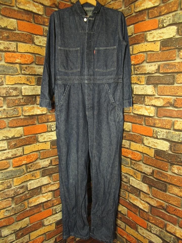 ドッグハウス つなぎ Lサイズ 虎 東洲斎 写楽 ペイント デニム 松岡佳博