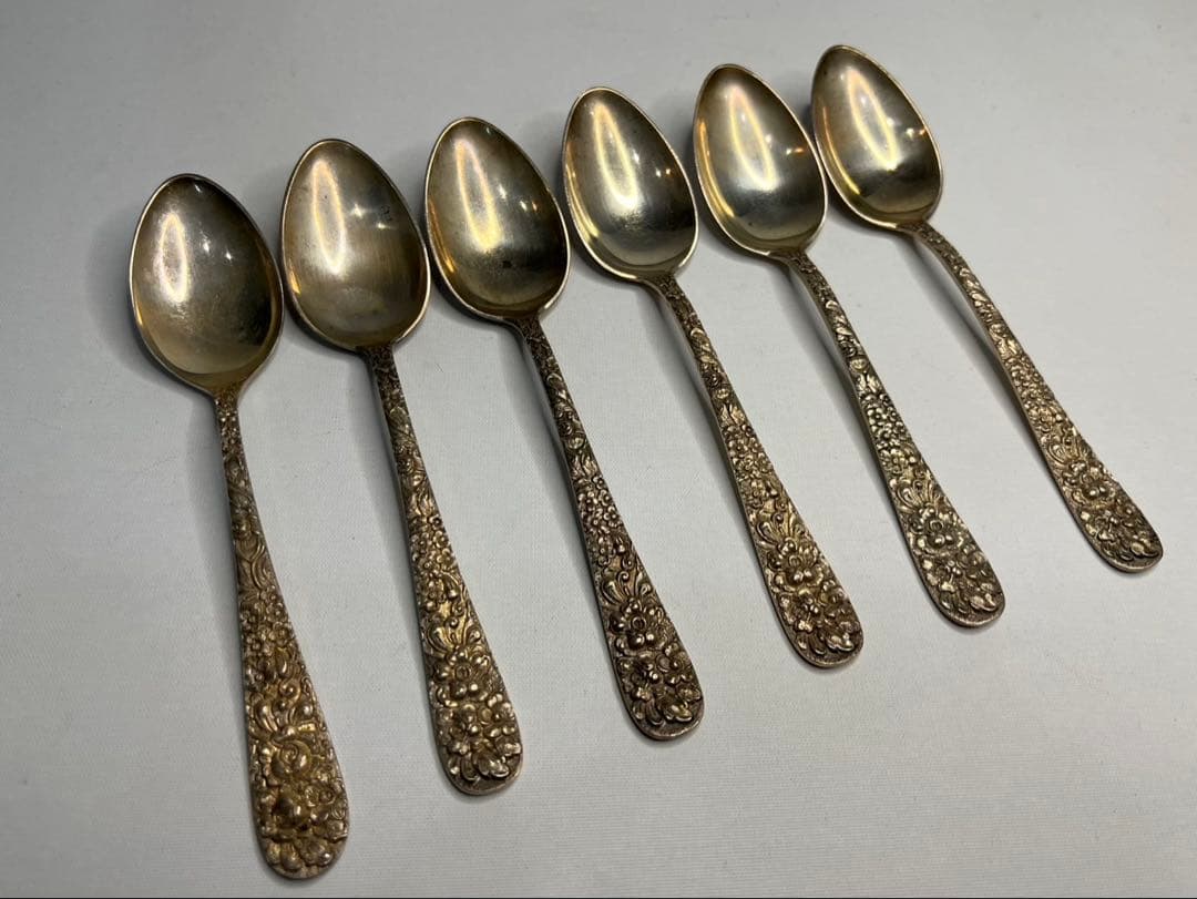 銀製】STIEFF製 SILVER ティースプーン&サラダフォーク 全12本 - メルカリ