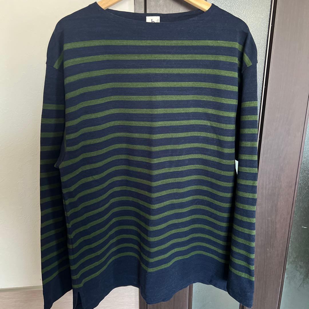 blurhms ROOTSTOCK】Border Basque Shirt