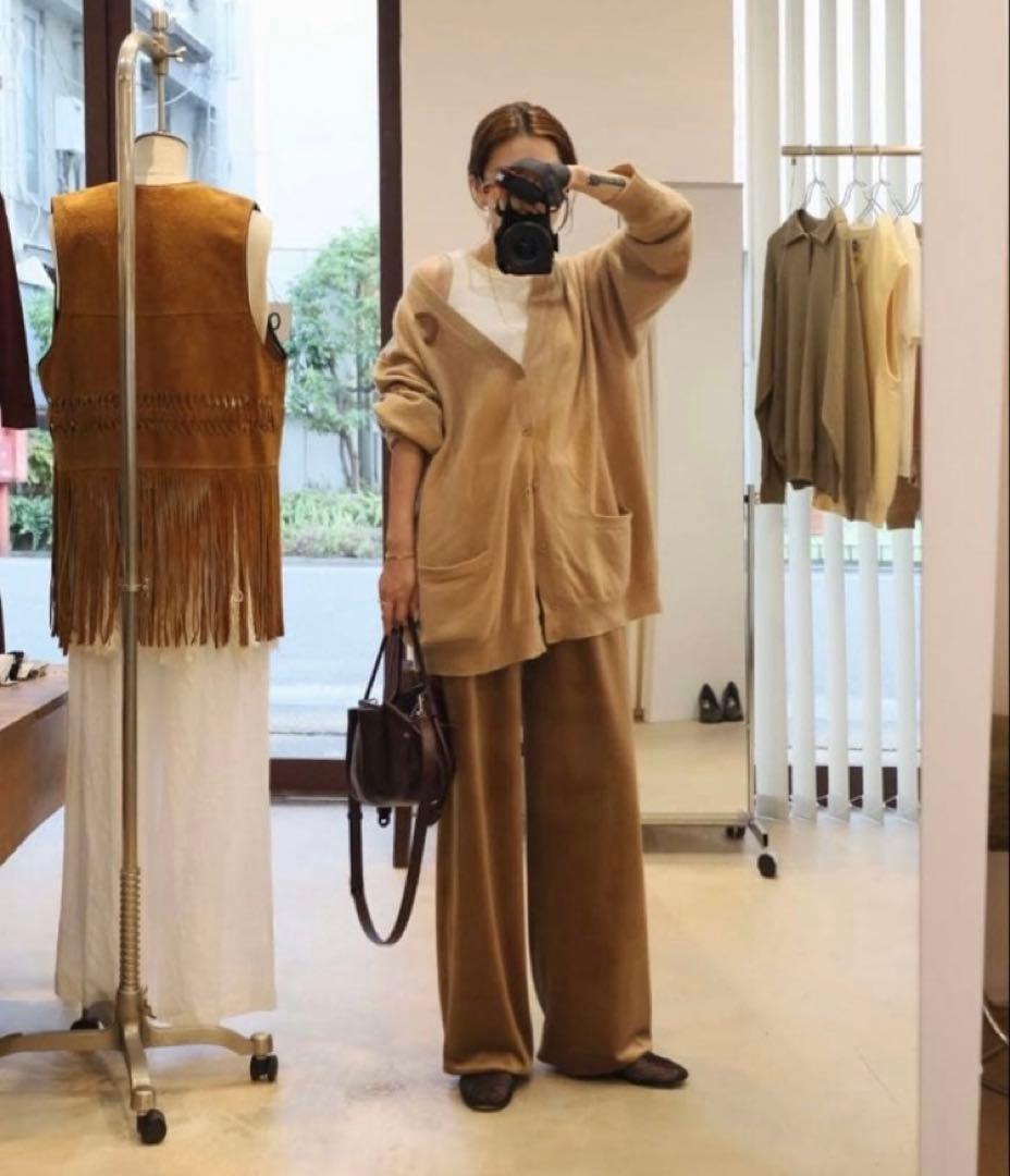 OOTHO velour easy pants ベロアパンツ ブラウン - メルカリ