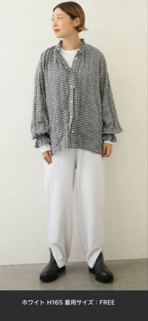 ジャーナルスタンダード ラックス チャコールグレー バルーンスリーブ