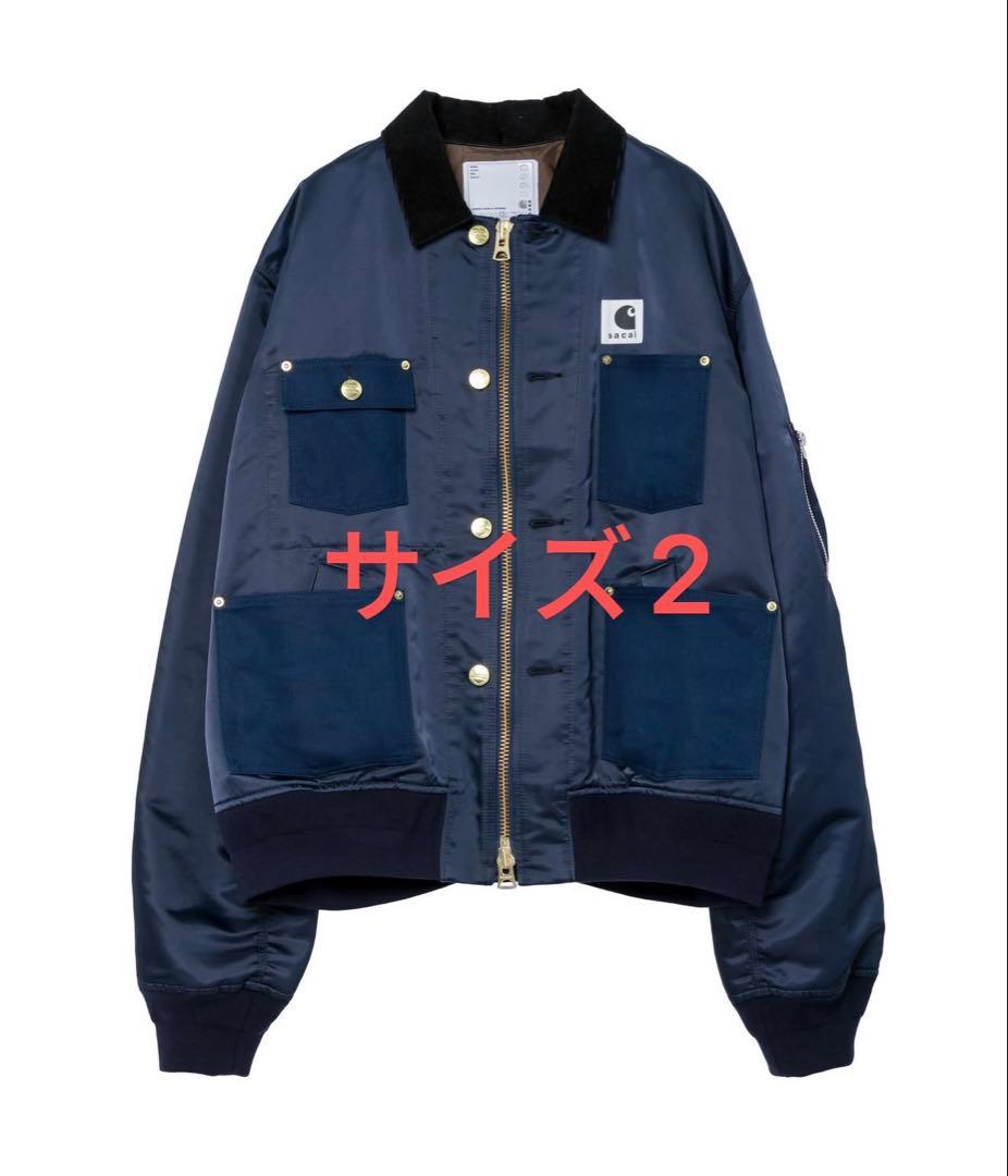sacai x Carhartt WIP Nylon Twill サイズ 2 sacai x Carhartt WIP Nylon Twill 黒 サイズ 2 - メルカリ