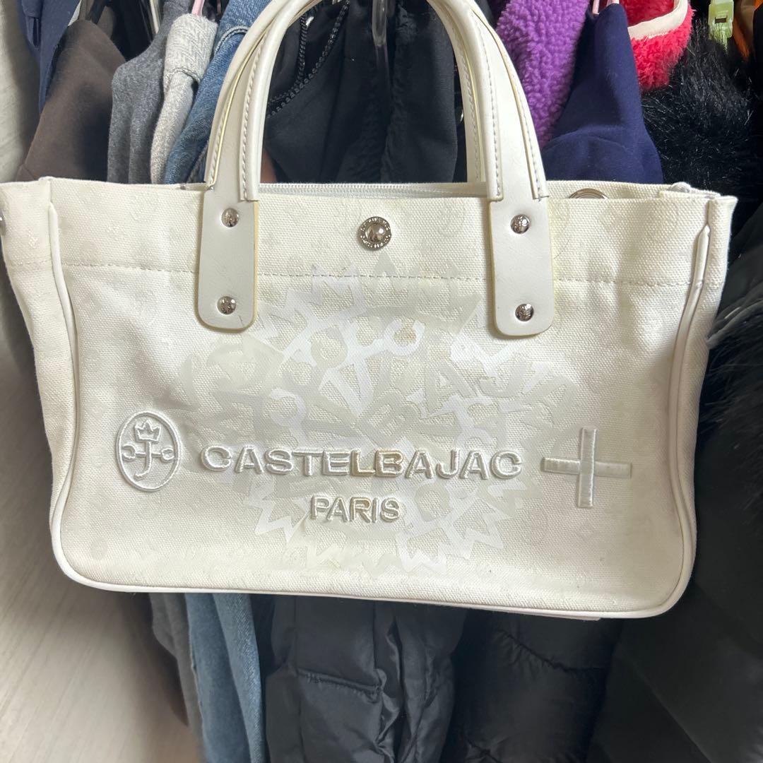 CASTELBAJAC ホワイト トートバッグ - メルカリ