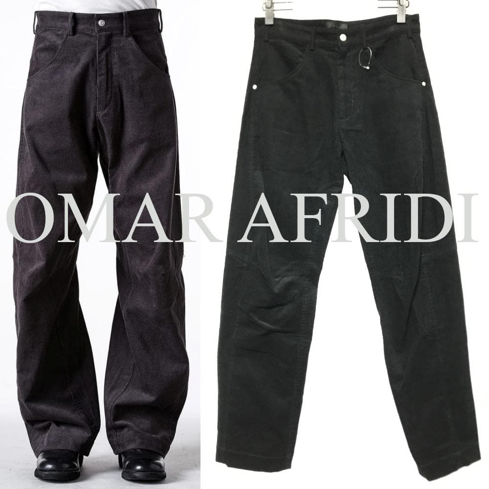 Omar afridi コーデュロイパンツ オマールアフリディ黒 46 - メルカリ