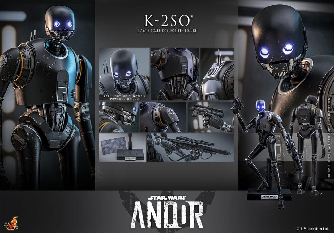 ホットトイズ スター・ウォーズ フィギュア K-2SO HOT TOYS ムービー・マスターピース】『ローグ・ワン／スター・ウォーズ