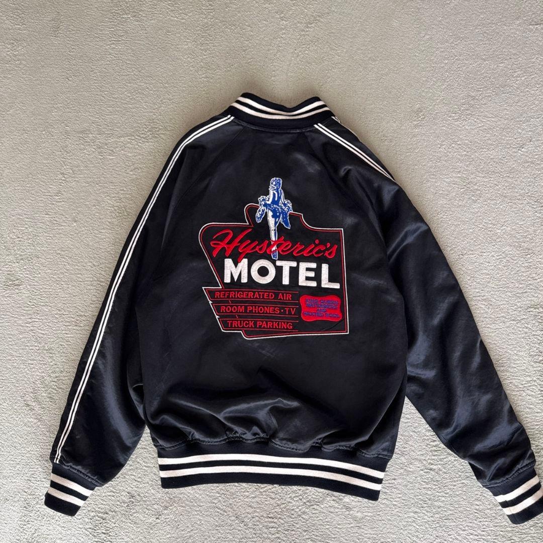 ✨希少✨ ヒステリックグラマー 両面刺繍ロゴ サテンジャケット М