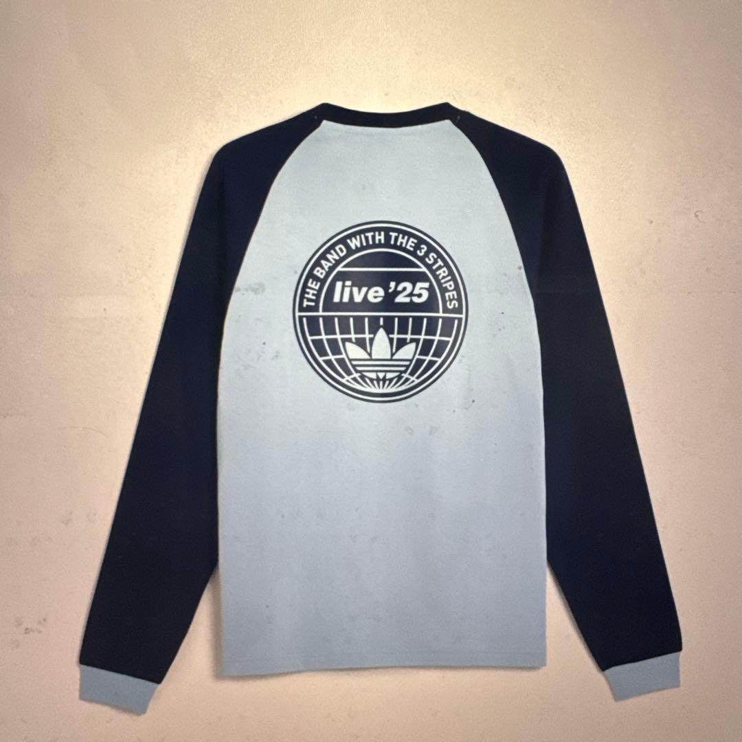 adidas oasis ロングシャツ ライトブルー Lサイズ 2025年 - メルカリ