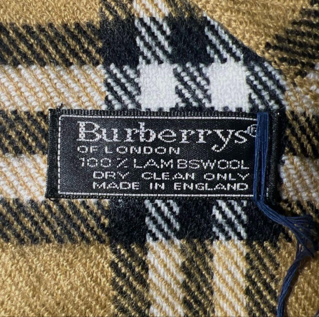 Burberrys チェック柄 マフラー 100%ラムウール 新品 在庫ラスト