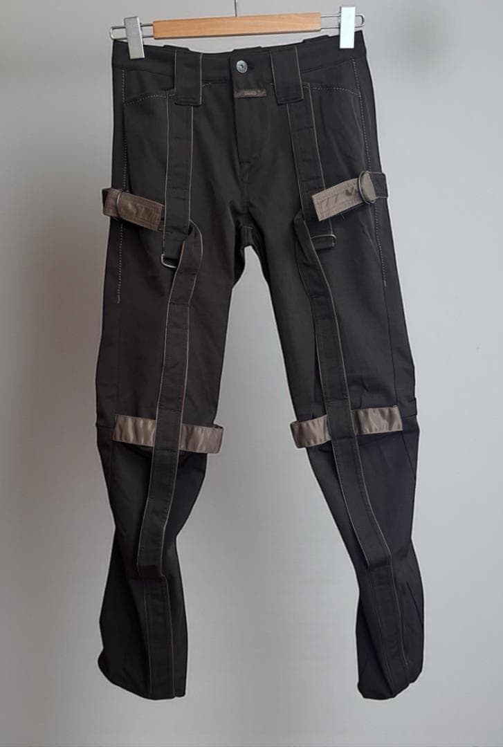 【MARITHÉ FRANÇOIS GIRBAU】ジルボー 立体ボンテージパンツ MARITHE FRANCOIS GIRBAUD(マリテフランソワジルボー) 00's Three