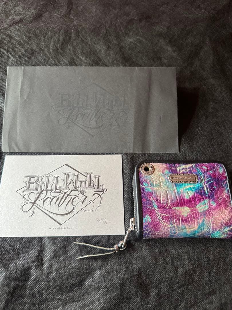 ビルウォールレザー　スモールジップウォレット　小銭入れ BILL WALL LEATHER（ビルウォールレザー） クリームスモールジップ