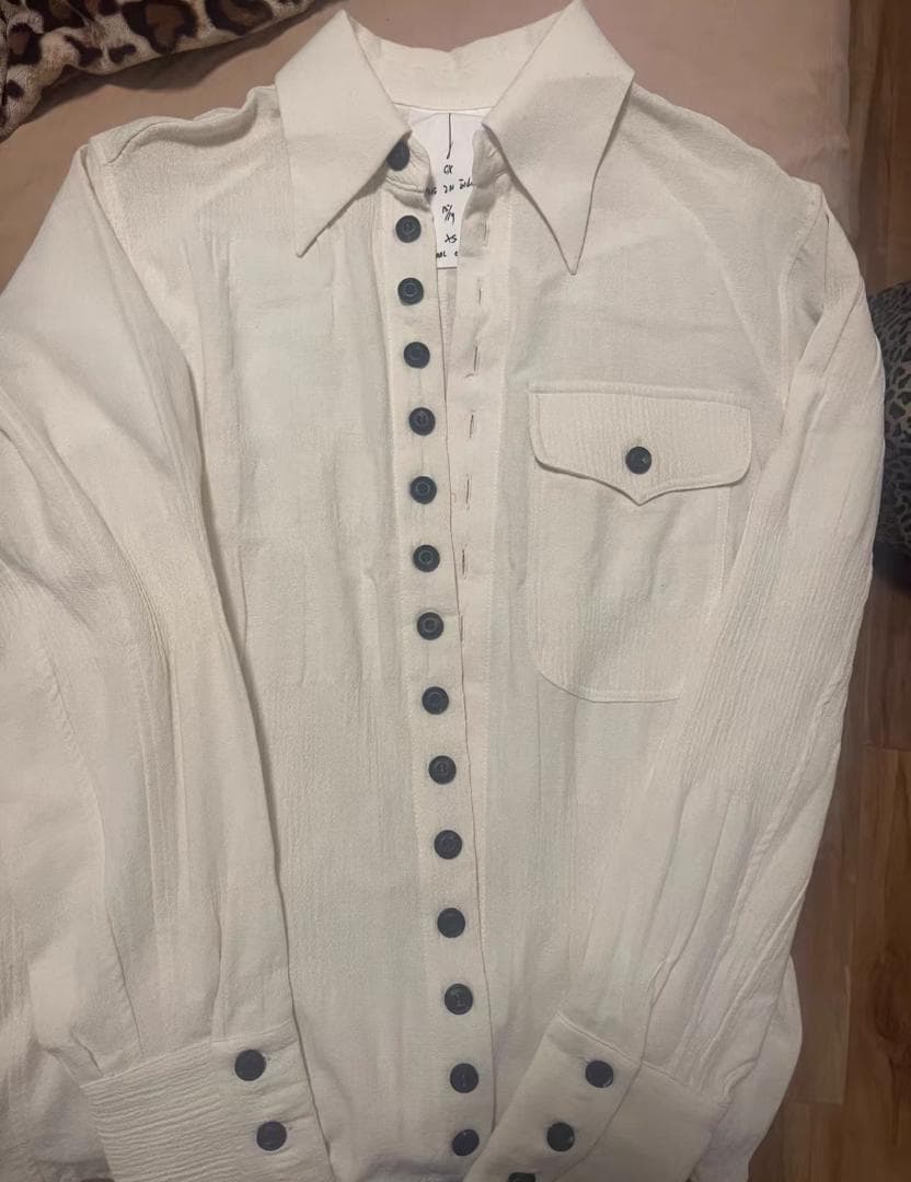 John Alexander Skelton 長袖シャツ アイボリー ホワイト - メルカリ