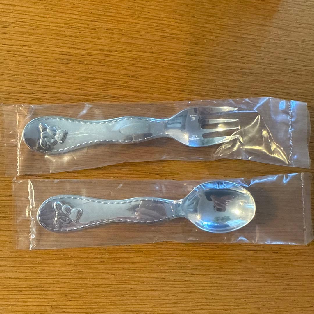 Christofle 子供用スプーンとフォークセット Christofle 子供用