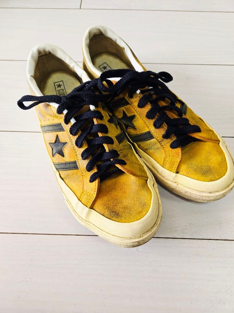 出品直後限定セール！コンバース　ジャックスター　マスタード　からし　27センチ 出品直後限定セール！コンバース ジャックスター マスタード からし 27