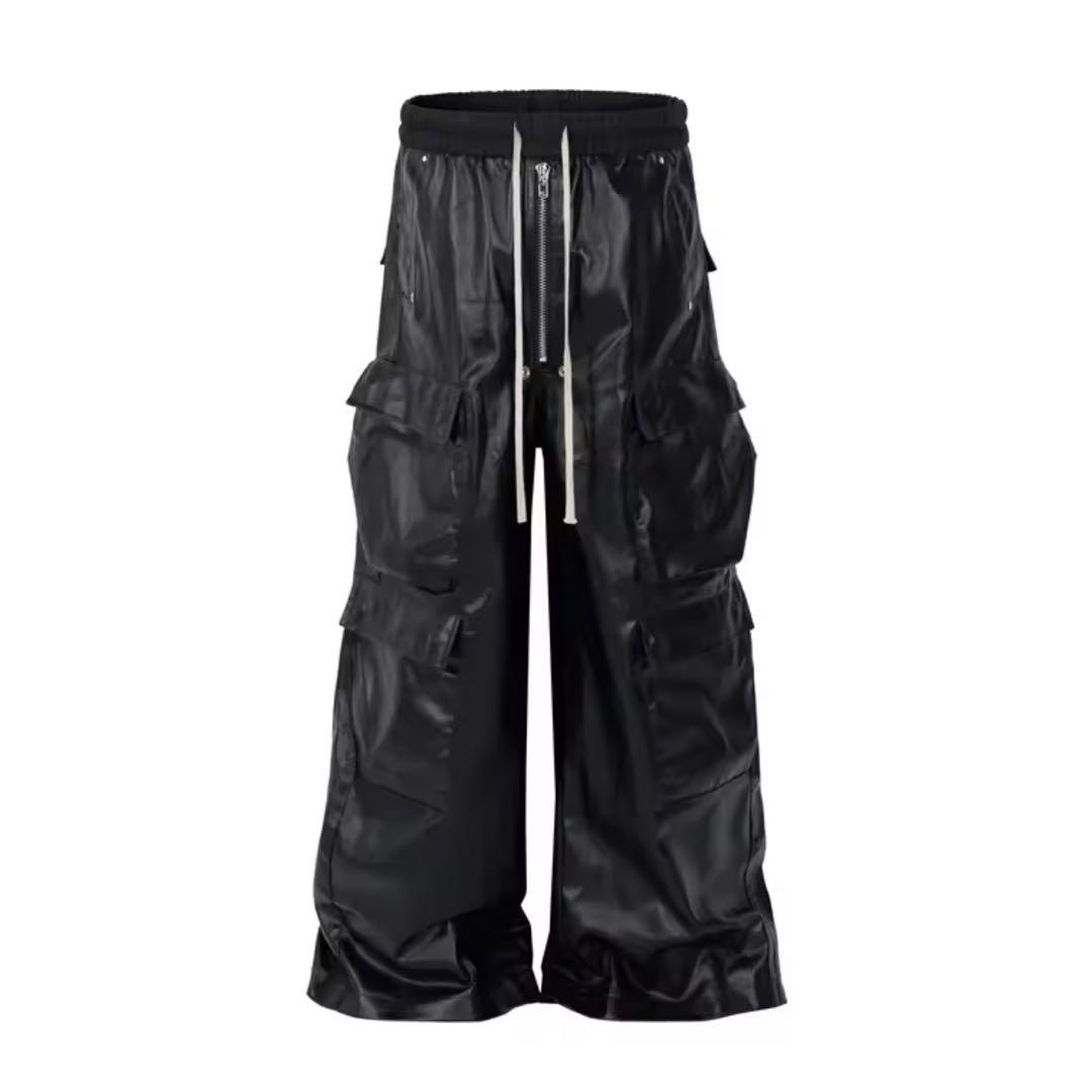 rick owens リックオウエンス 風 カーゴパンBLACKRISTS - メルカリ