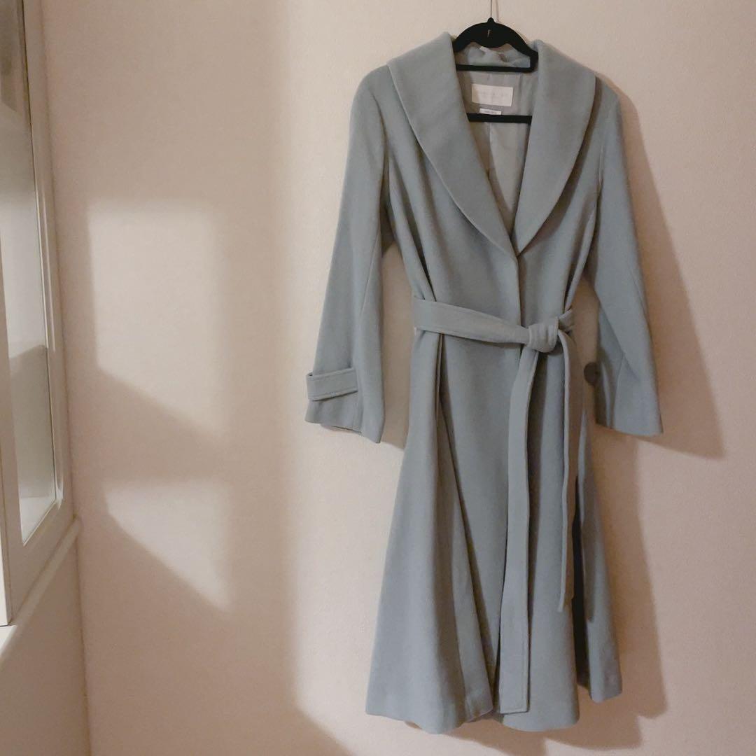 プロポーションボディドレッシング ウールガウンコート ダスティ