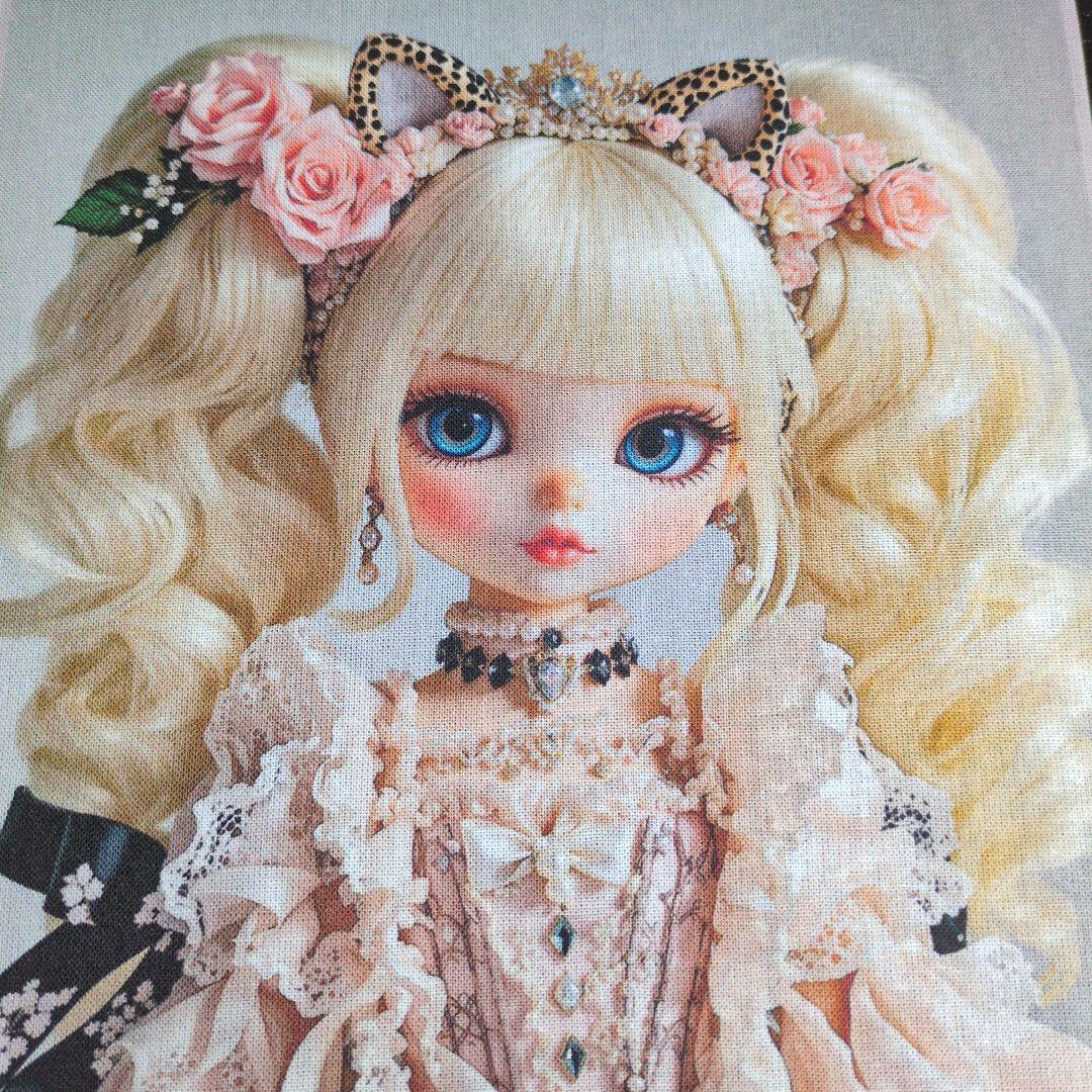 未使用 可愛い女の子パネル生地＆カメリア柄生地です。 - メルカリ