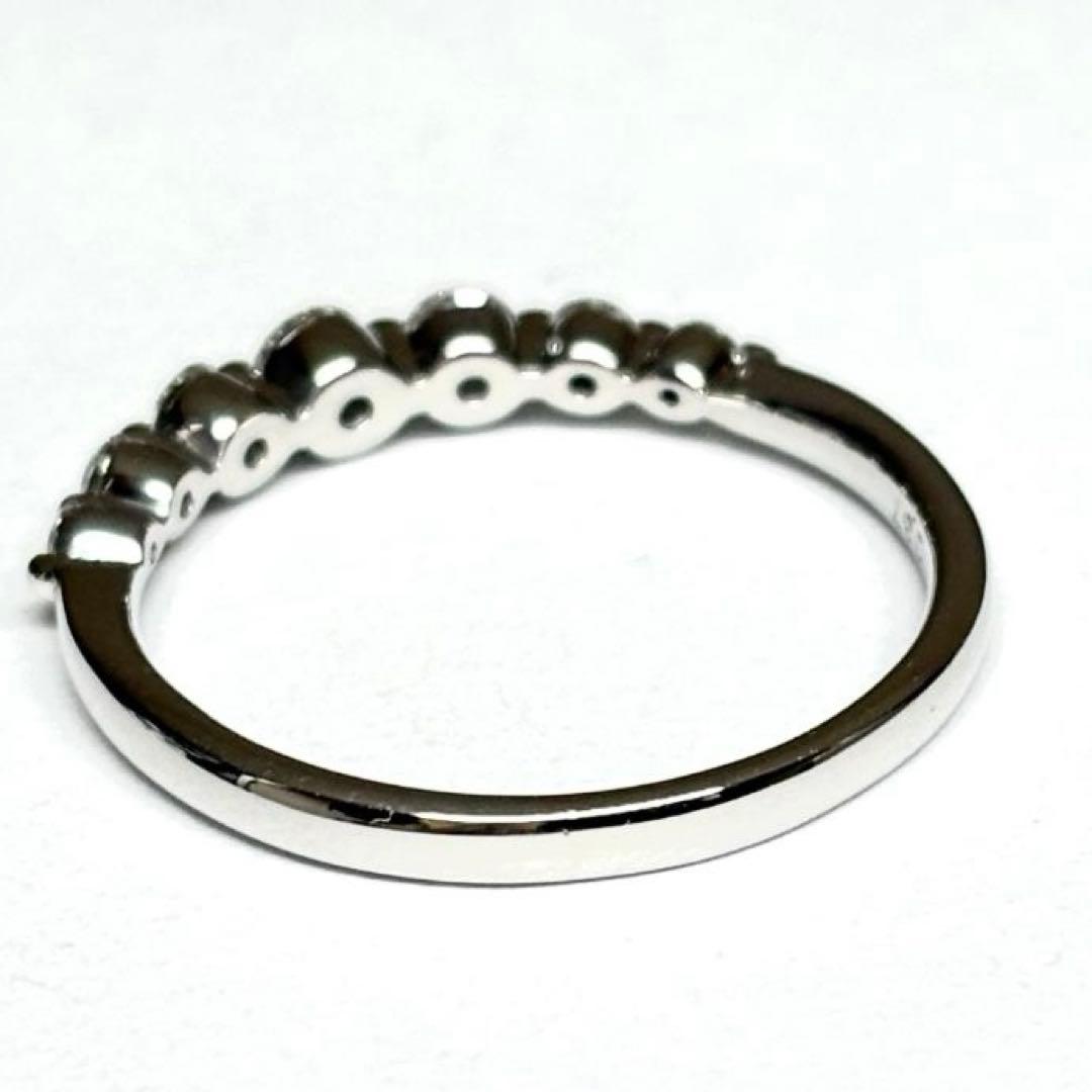 Pt950 ダイヤモンド 0.37ct　7粒　リング　ヴァンドーム青山　11号