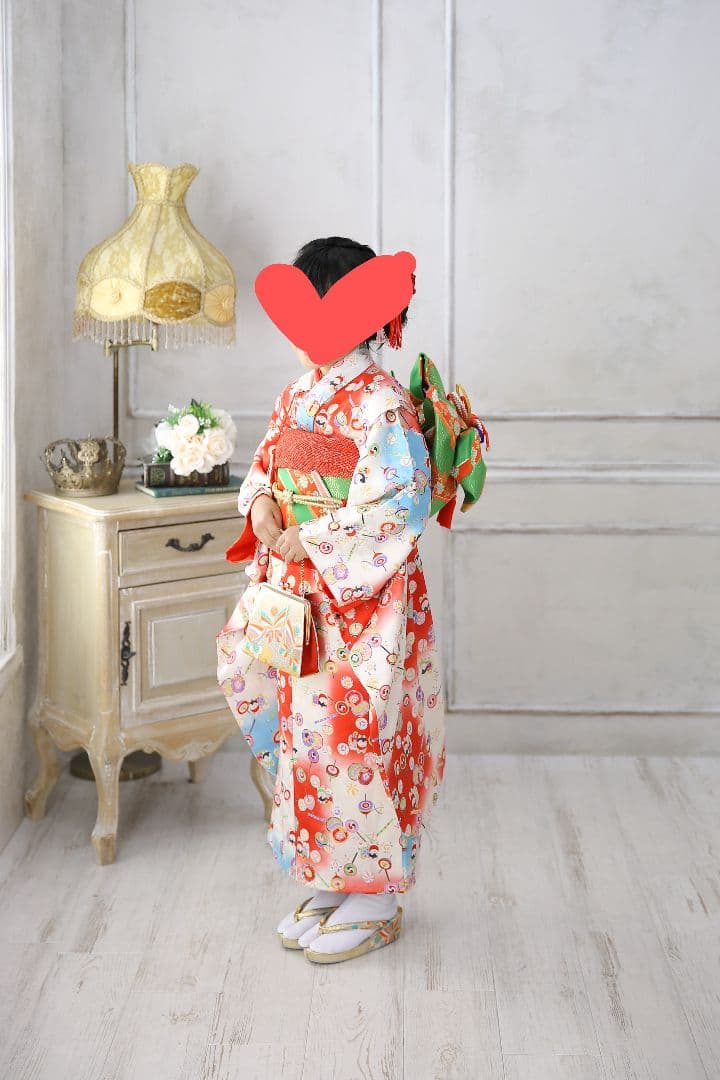 七五三 七歳 着物(レトロ) 楽天市場】七五三 着物 レンタル 7歳 フルセット アンティーク 正絹