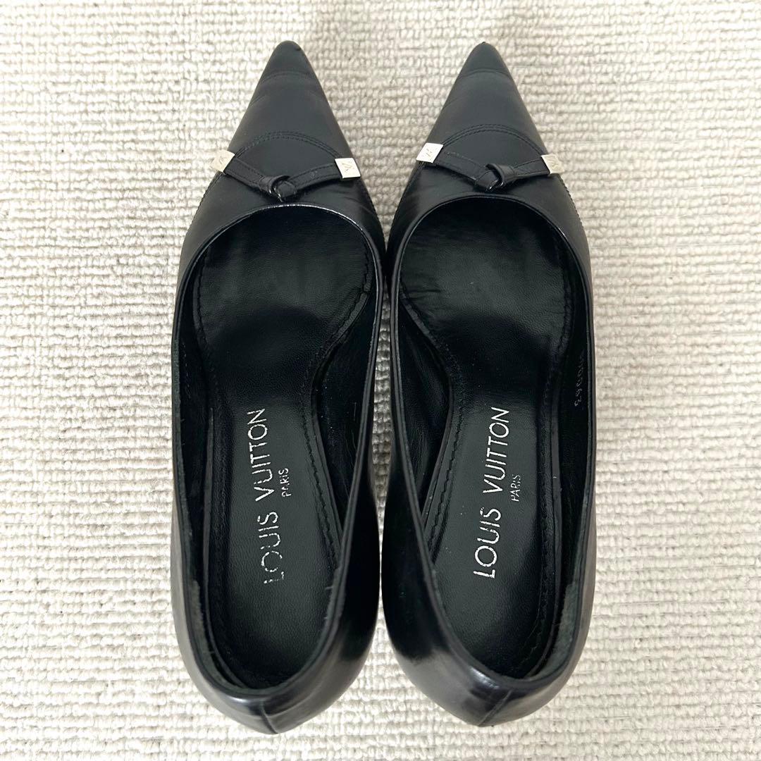 LOUIS VUITTON ルイヴィトン パンプス 黒 21.5cm
