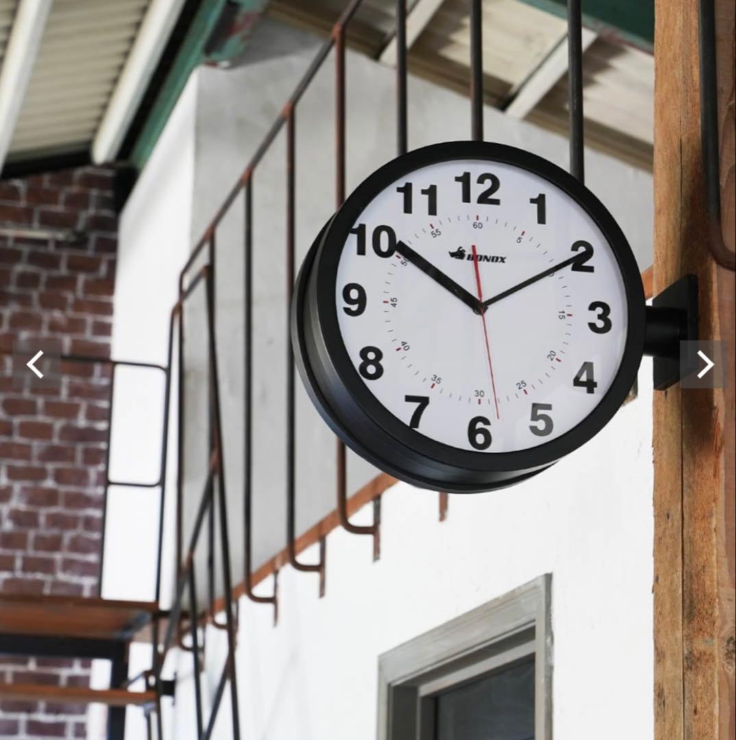 ダルトン ダブルフェイス ウォール クロック アルミ製 定価20900円