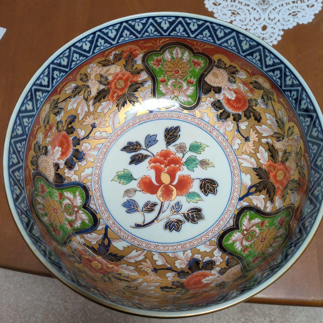 其泉窯 大鉢 エンエン 7175其泉 沈香壺 琳派古伊万里 賞美堂其泉窯 染錦金彩琳派図