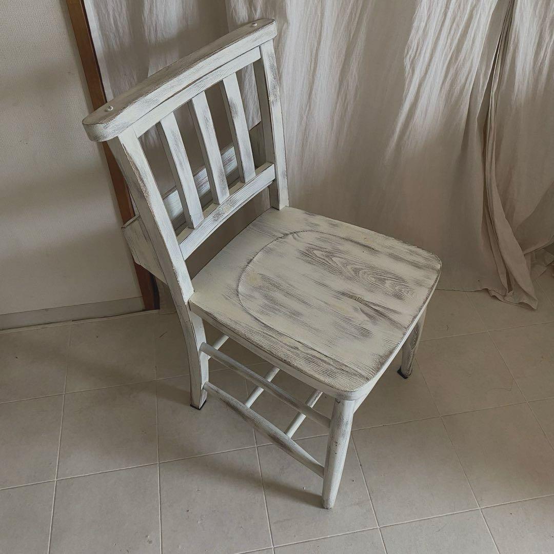 jon living 北欧 シャビーシック チャーチチェア 椅子 チェア 白家具