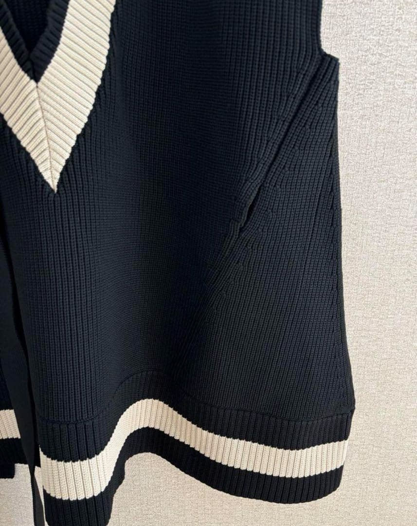 LE PHIL ルフィル スポンディッシュラインニット ベスト ジレ ADORE
