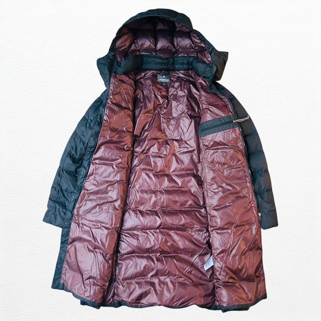 モンベル✴︎＊トラベルダウンコート 黒 L 軽量の通販｜market