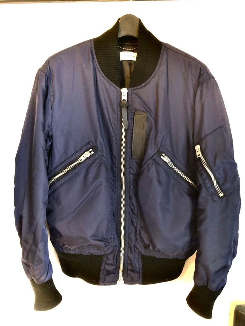 タ*ィ様 COACH コーチ MA-1 フライトジャケット ボンバー ネイビー