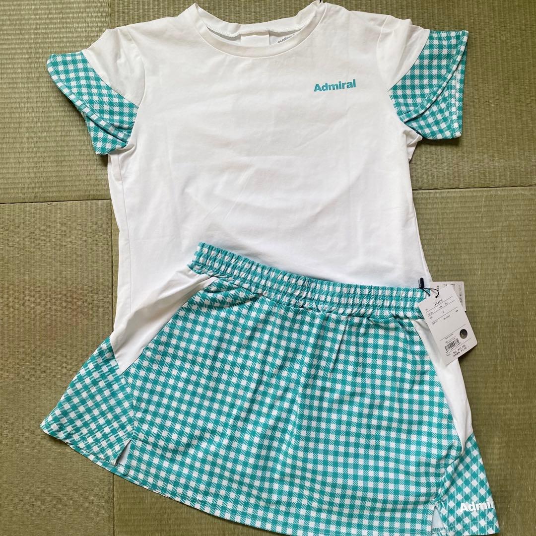 【Admiral】テニスウェア2024年春夏モデル　グリーン　ギンガムチェック アドミラル(Admiral) ウェア（レディース） ]ギンガムチェックサイド