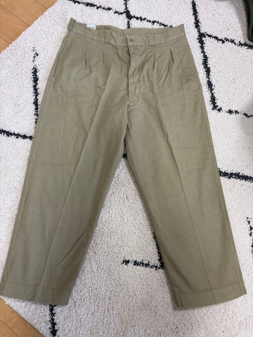 フランス軍/M52/チノパン VINTAGE】50～60s FRENCH ARMY M-52 2TUCK CHINO TROUSERS size26