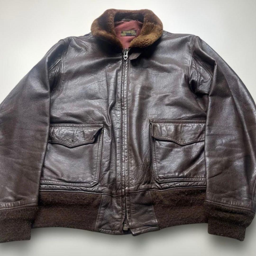 激レア　g1 フライト　レザージャケット　ロケットタロン　黒タグ　50s 60s 激レア g1 フライト レザージャケット ロケットタロン 黒タグ 50s 60s