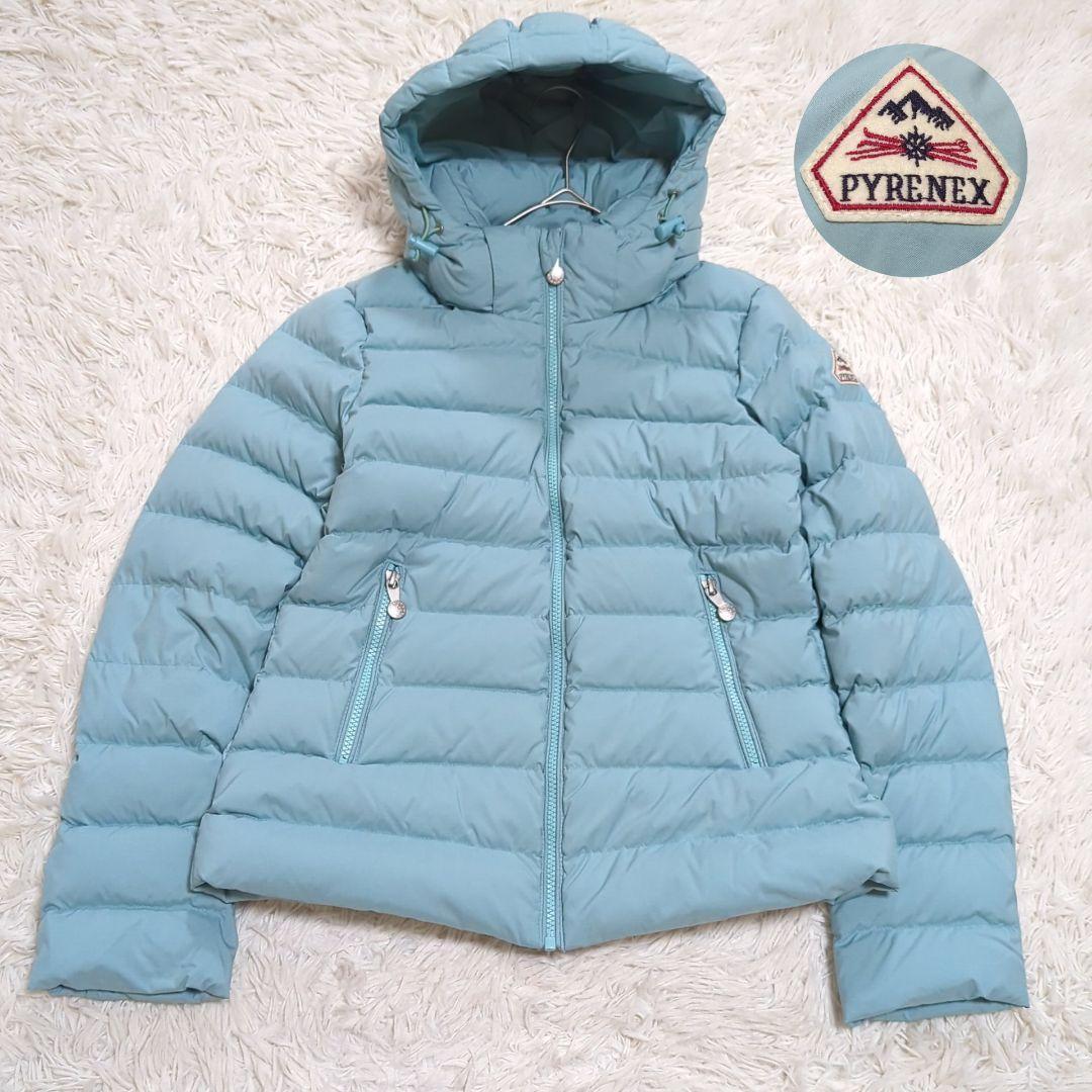 極美品 ピレネックス 36 SPOUTNIC SOFT ダウンジャケット 水色 - メルカリ