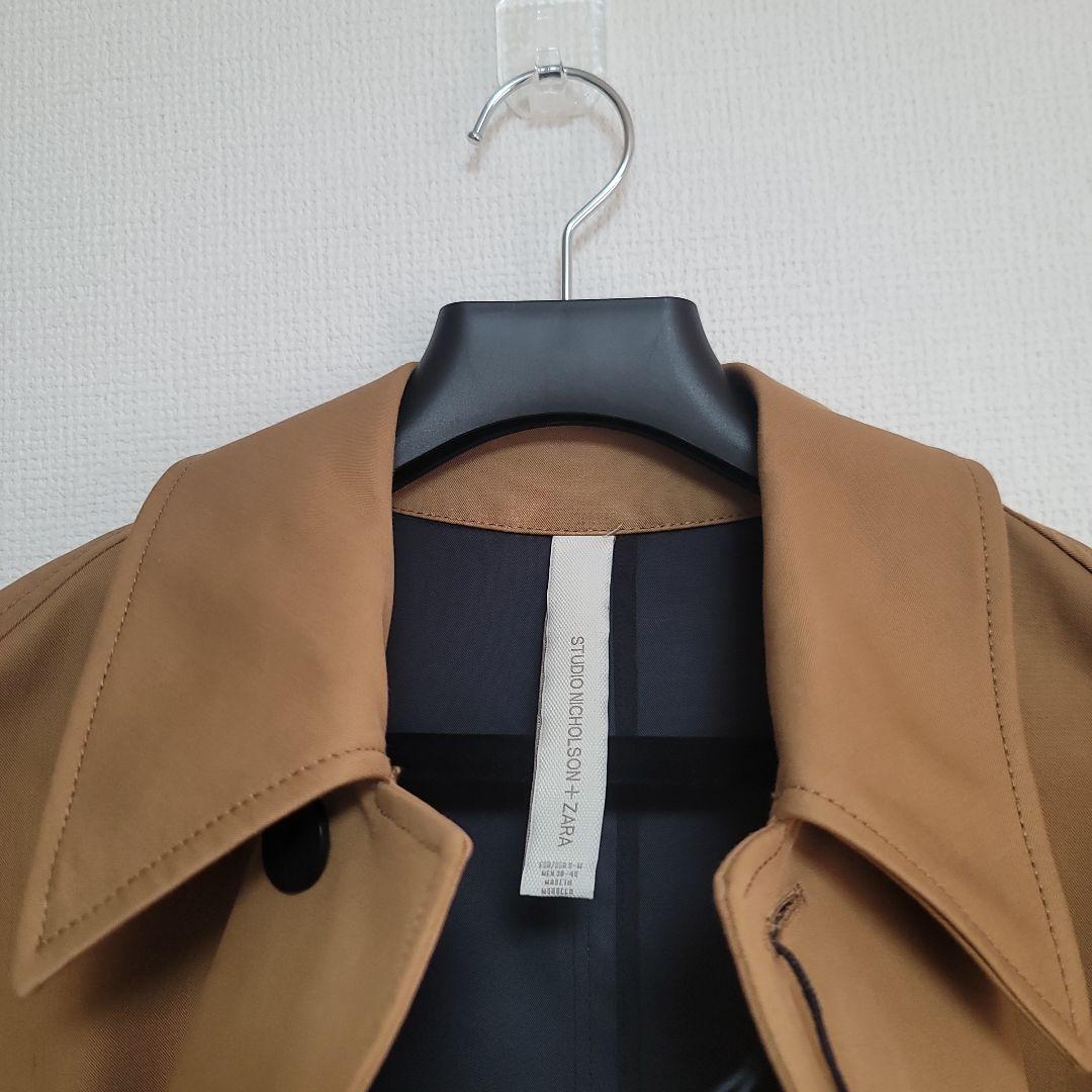 スタジオニコルソン×ZARA オーバーサイズ コットン トレンチコート S-M