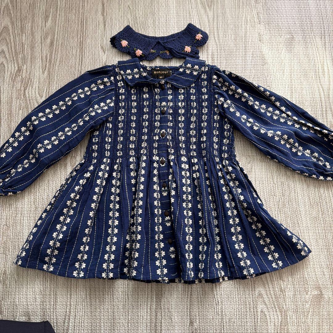 Bonjour diary 花柄チュニック 4Y - メルカリ