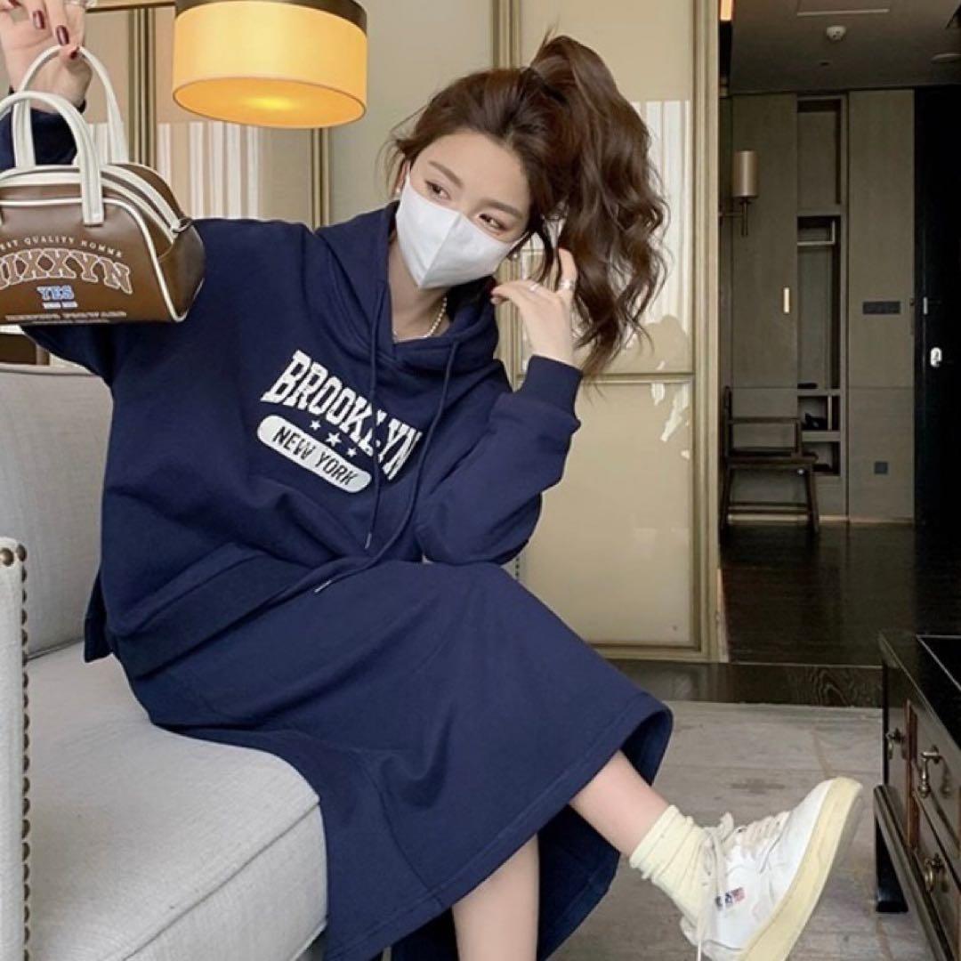 ジャージ 上下セット パーカー スカート セットアップ ゆったり