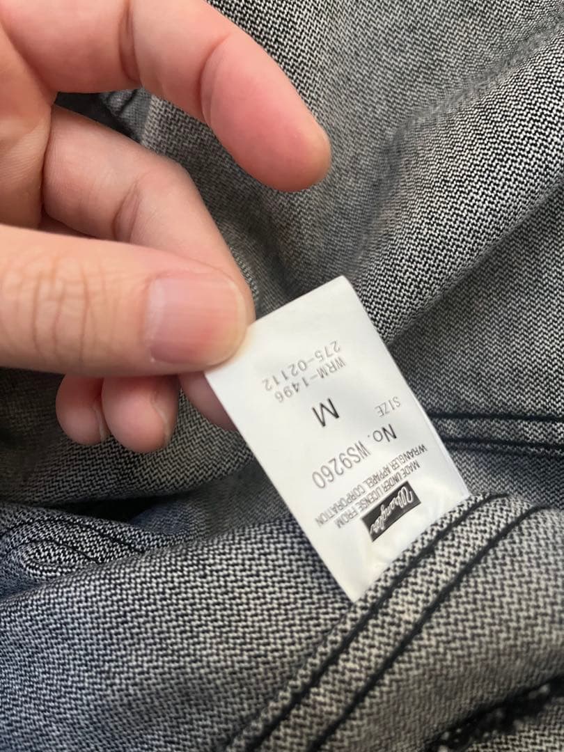 L*i様 定価4万3千円 WACKO MARIA WRANGLER ブラックデニ